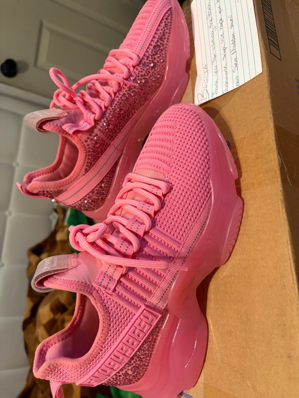 New Steve Madden Pink Sneakers